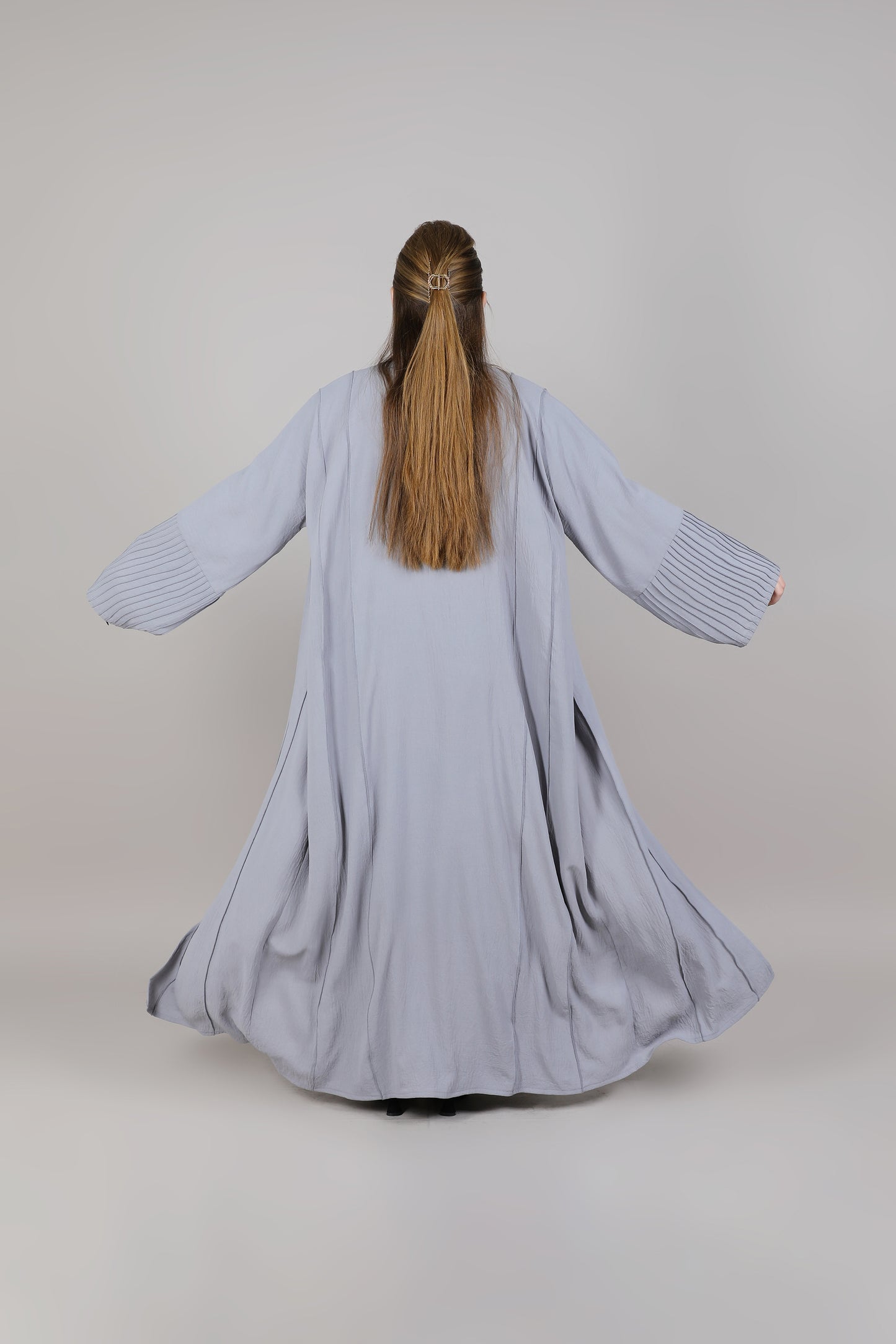 MSquare Fashion Stylish Grey Abaya