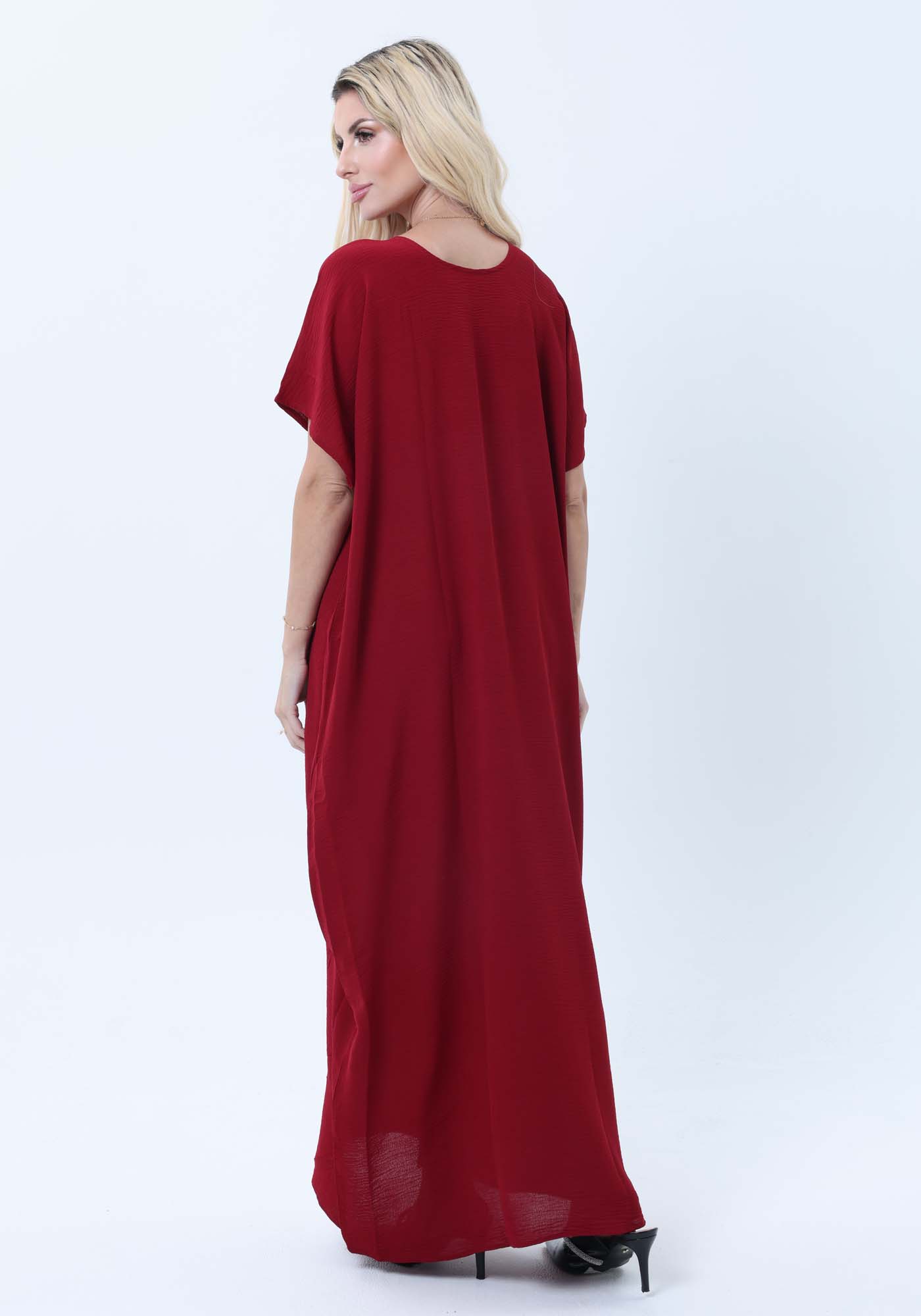 Maroon CEY Fabric Inner Slip Dress for Abaya – Soft Underdress
