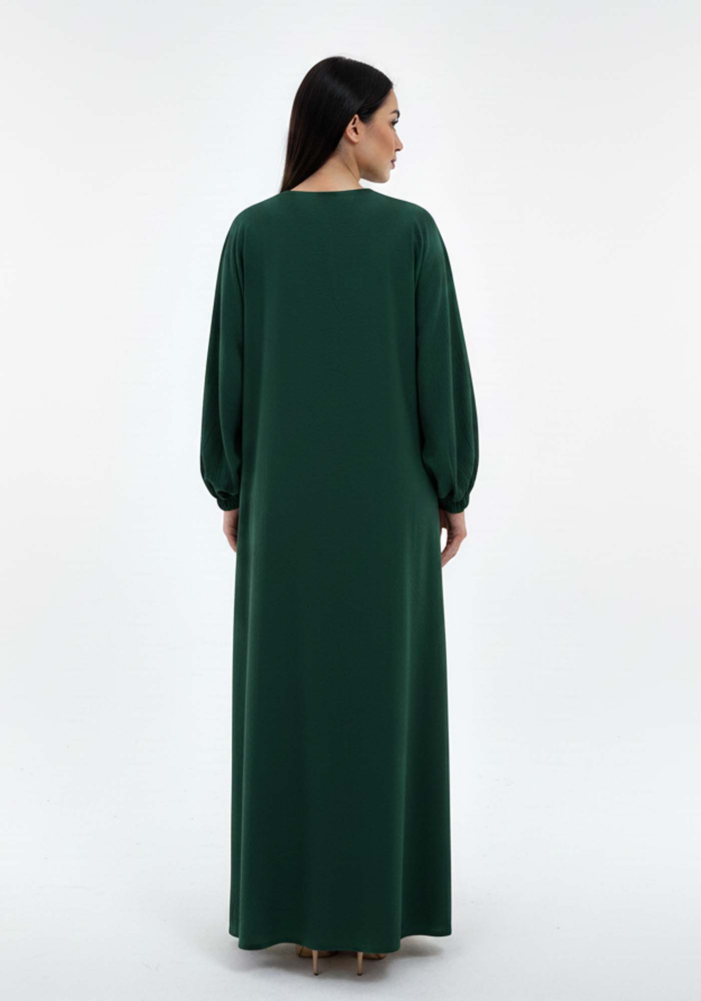 Lightweight Green Harir Maqsood Prayer Abaya