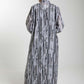 Front Open Camouflage Linen Abaya