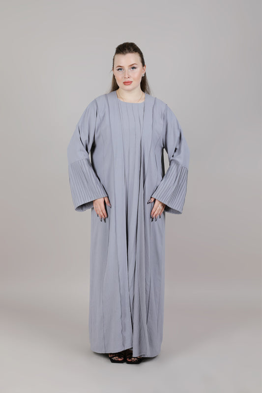 MSquare Fashion Stylish Grey Abaya