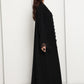 Designer Star Lace with Matching Headscarf Front Open Abaya