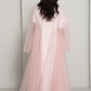 Pink Tulle Net Designer Abaya