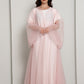 Pink Tulle Net Designer Abaya
