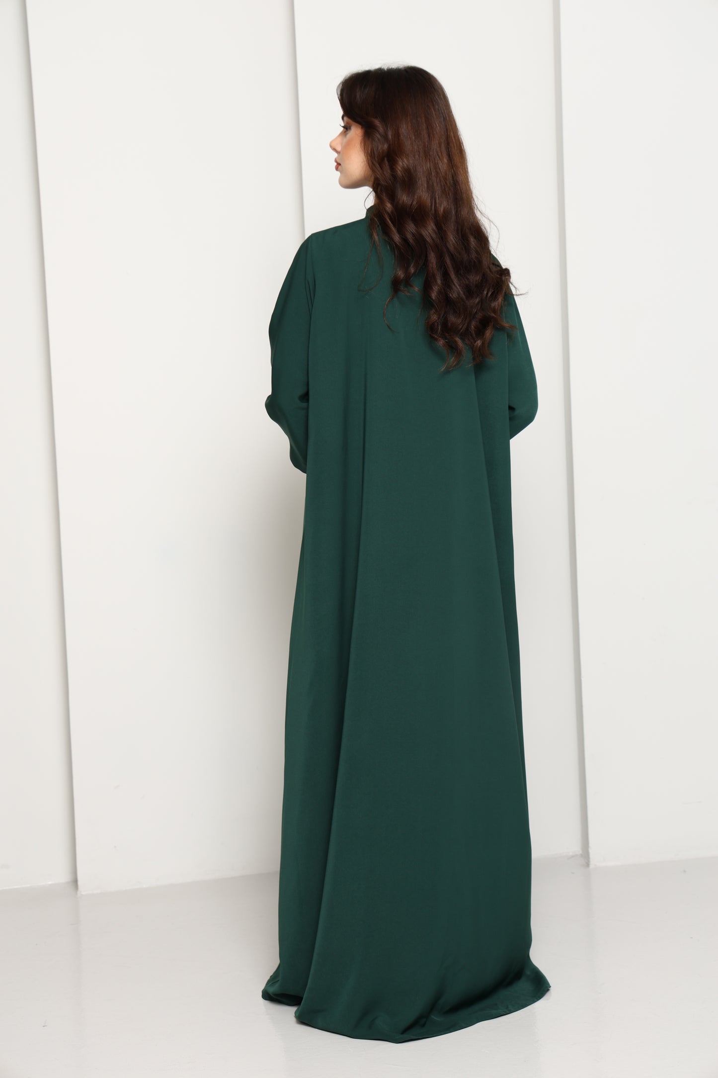 Minimalist Designer Abaya with Pearl Accents