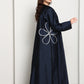 The Midnight Bloom Taffeta Abaya