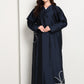 The Midnight Bloom Taffeta Abaya