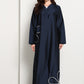 The Midnight Bloom Taffeta Abaya