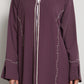 Elegant A-Line Abaya with Thread Work Detailing I Hand-Embellished | Premium Fabric Occasion Wear