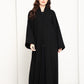 Premium Fabric Modern Abaya | Front Open A-Line Abaya for Office & Evening Wear