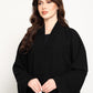 Premium Fabric Modern Abaya | Front Open A-Line Abaya for Office & Evening Wear