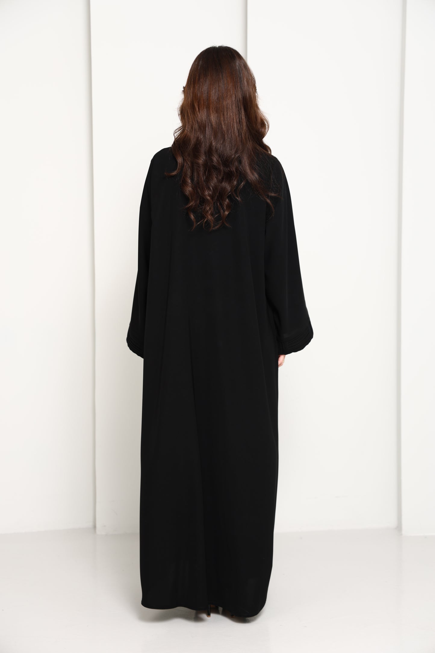 Premium Fabric Modern Abaya | Front Open A-Line Abaya for Office & Evening Wear