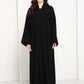 Premium Fabric Modern Abaya | Front Open A-Line Abaya for Office & Evening Wear