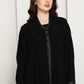 Premium Fabric Modern Abaya | Front Open A-Line Abaya with Stitch Detail