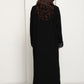 Premium Fabric Modern Abaya | Front Open A-Line Abaya with Stitch Detail