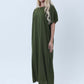 Green Nida Fabric Inner Slip Dress for Abaya – Soft Underdress