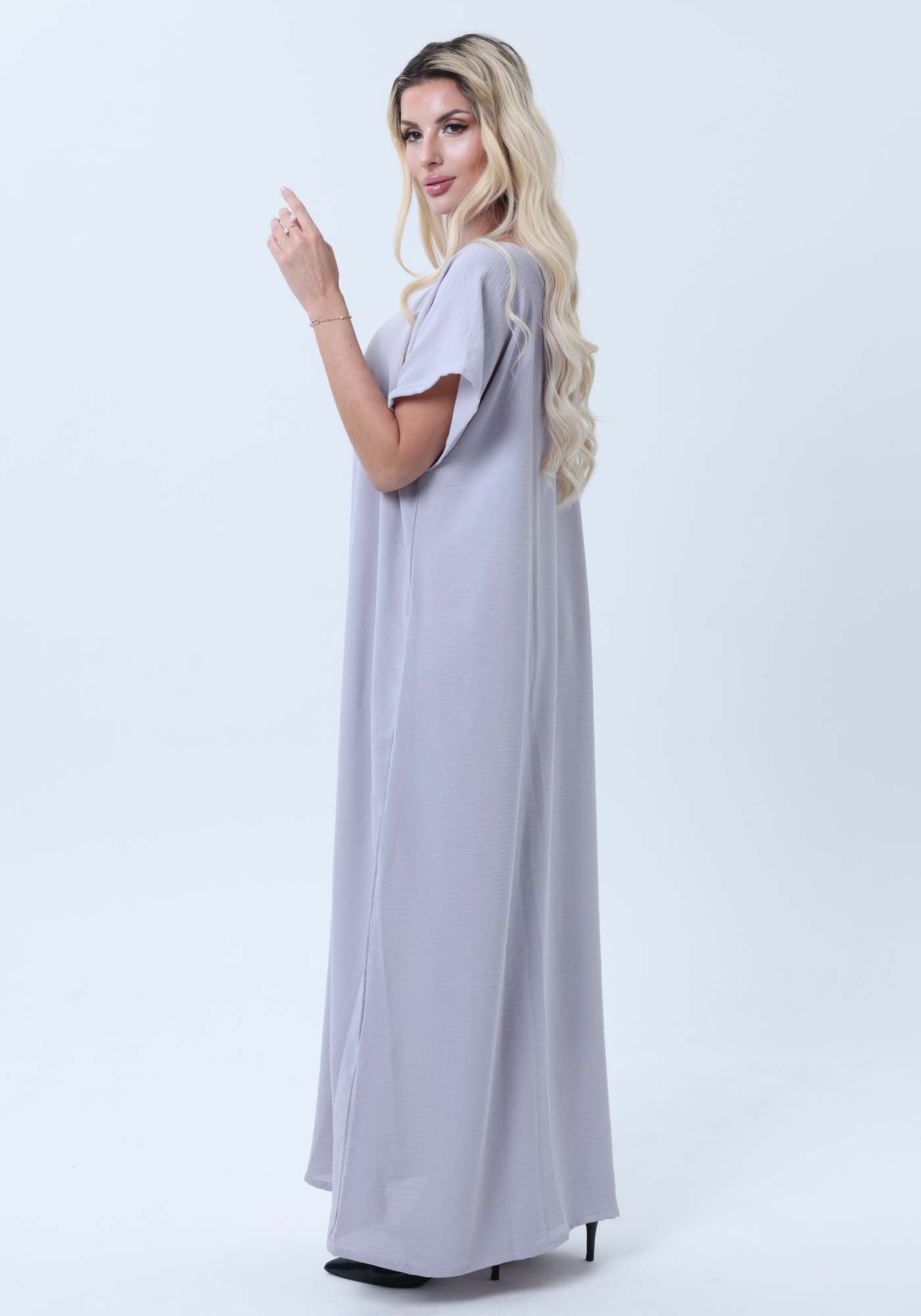 Grey CEY Fabric Inner Slip Dress for Abaya – Soft Underdress