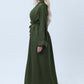 4-Piece Olive Green Abaya Complete Set