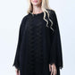 3-Piece Black  Abaya Set with Intricate Lace Detailing & Matching Headscarf
