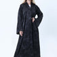 Black Premium Soft Fabric Abaya with Self-Design & Headscarf