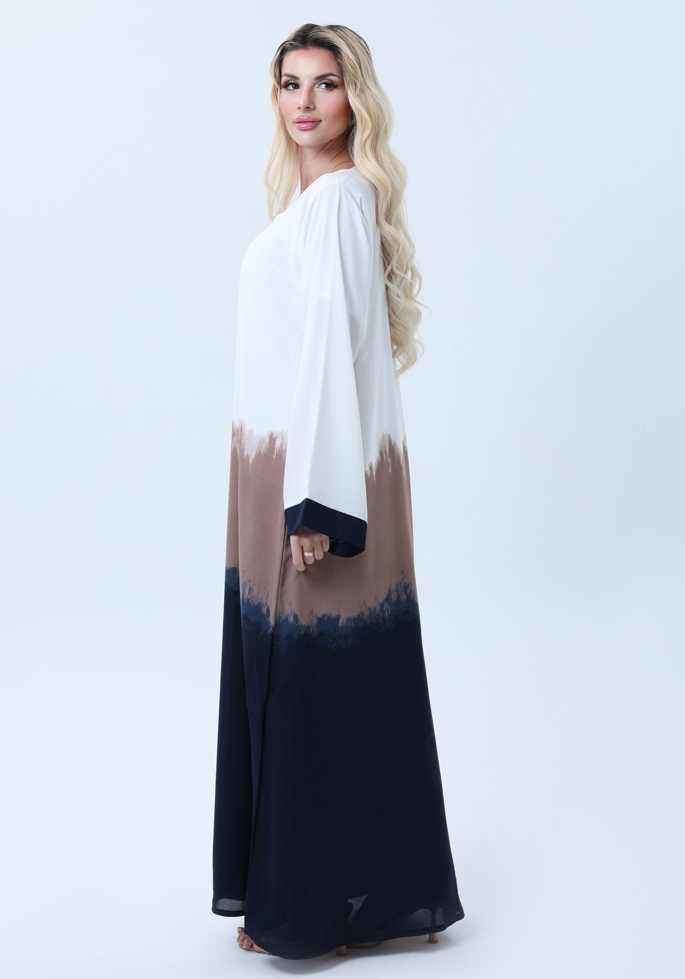 CEY Lightweight Triple Shade Abaya with Sheila