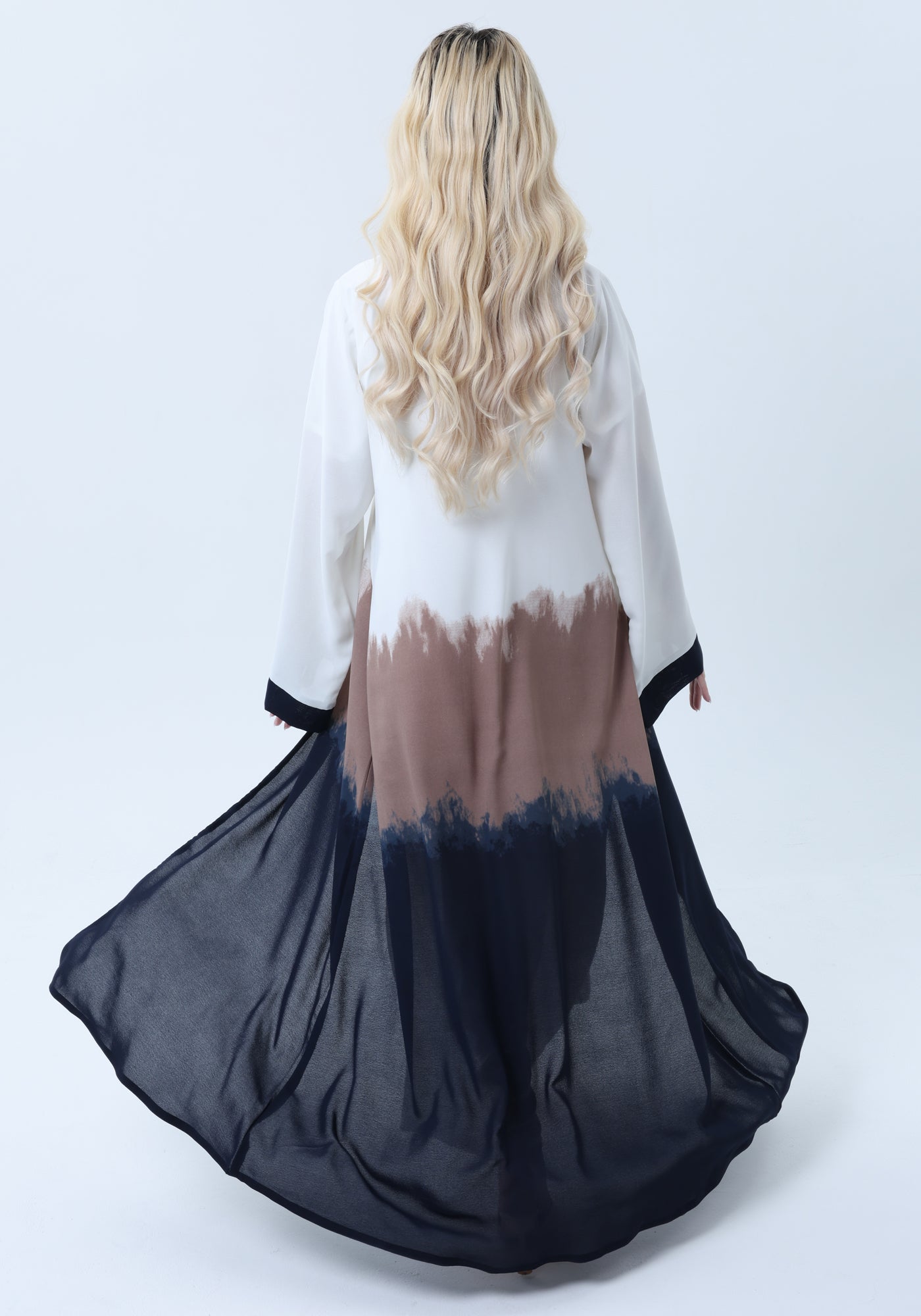 CEY Lightweight Triple Shade Abaya with Sheila