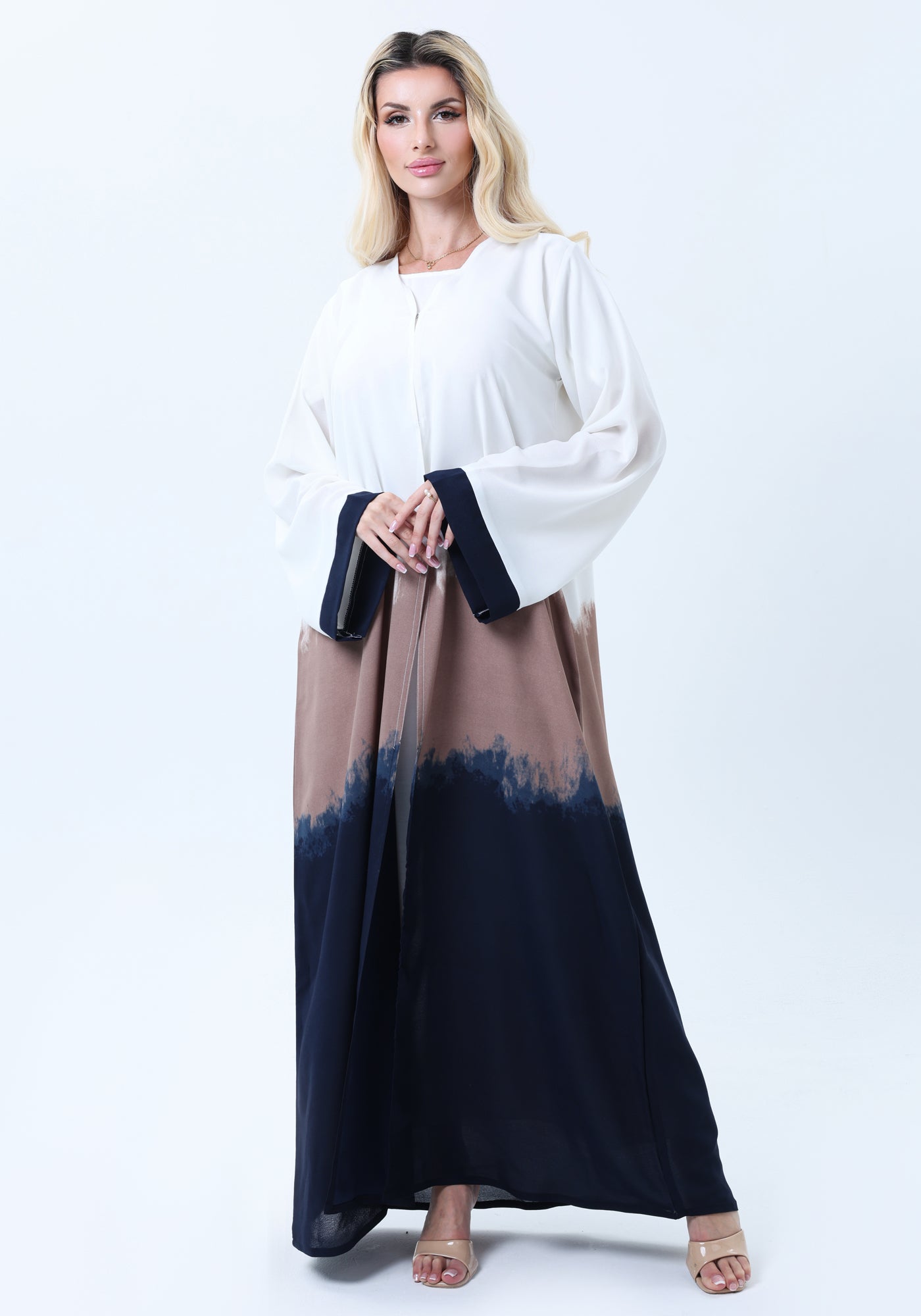 CEY Lightweight Triple Shade Abaya with Sheila