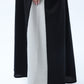 Two-Tone Colorblock  Melange Abaya with Contrast Piping and Slit Sleeves comes with Headscarf