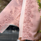 Blush Star Lace Abaya with Matching Hijab