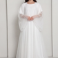 White Tulle Net Designer Abaya