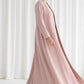 The Sunburst Pink Pleat Abaya