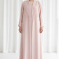 The Sunburst Pink Pleat Abaya