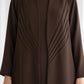 The Sunburst Brown Pleat Abaya
