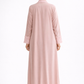 Lite Pink Lace Abaya with Matching Headscarf
