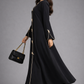 Black Korean Nida Abaya | Luxury Modest Wear with Contrast Piping