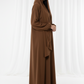 Harir Maqsood Brown Prayer Abaya – Attached Hijab Design