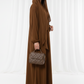 Harir Maqsood Brown Prayer Abaya – Attached Hijab Design