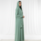 Harir Maqsood Green Prayer Abaya I Attached Hijab Design