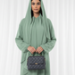 Harir Maqsood Green Prayer Abaya I Attached Hijab Design