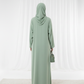 Harir Maqsood Green Prayer Abaya I Attached Hijab Design