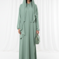 Harir Maqsood Green Prayer Abaya I Attached Hijab Design