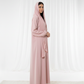 Harir Maqsood Pink Prayer Abaya I Attached Hijab Design