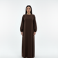 Lightweight Brown Harir Maqsood Prayer Abaya