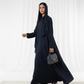 Lightweight Navy Harir Maqsood Prayer Abaya