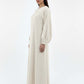 Lightweight Beige Harir Maqsood Prayer Abaya