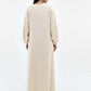 Lightweight Beige Harir Maqsood Prayer Abaya