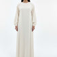 Lightweight Beige Harir Maqsood Prayer Abaya