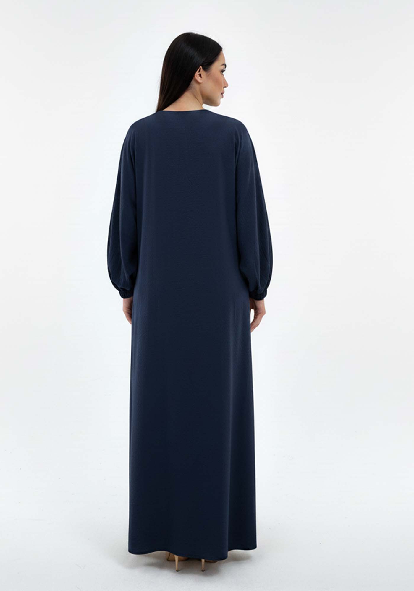 Lightweight Blue Harir Maqsood Prayer Abaya