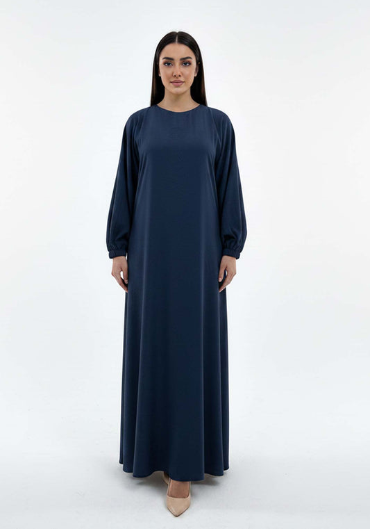 Lightweight Blue Harir Maqsood Prayer Abaya
