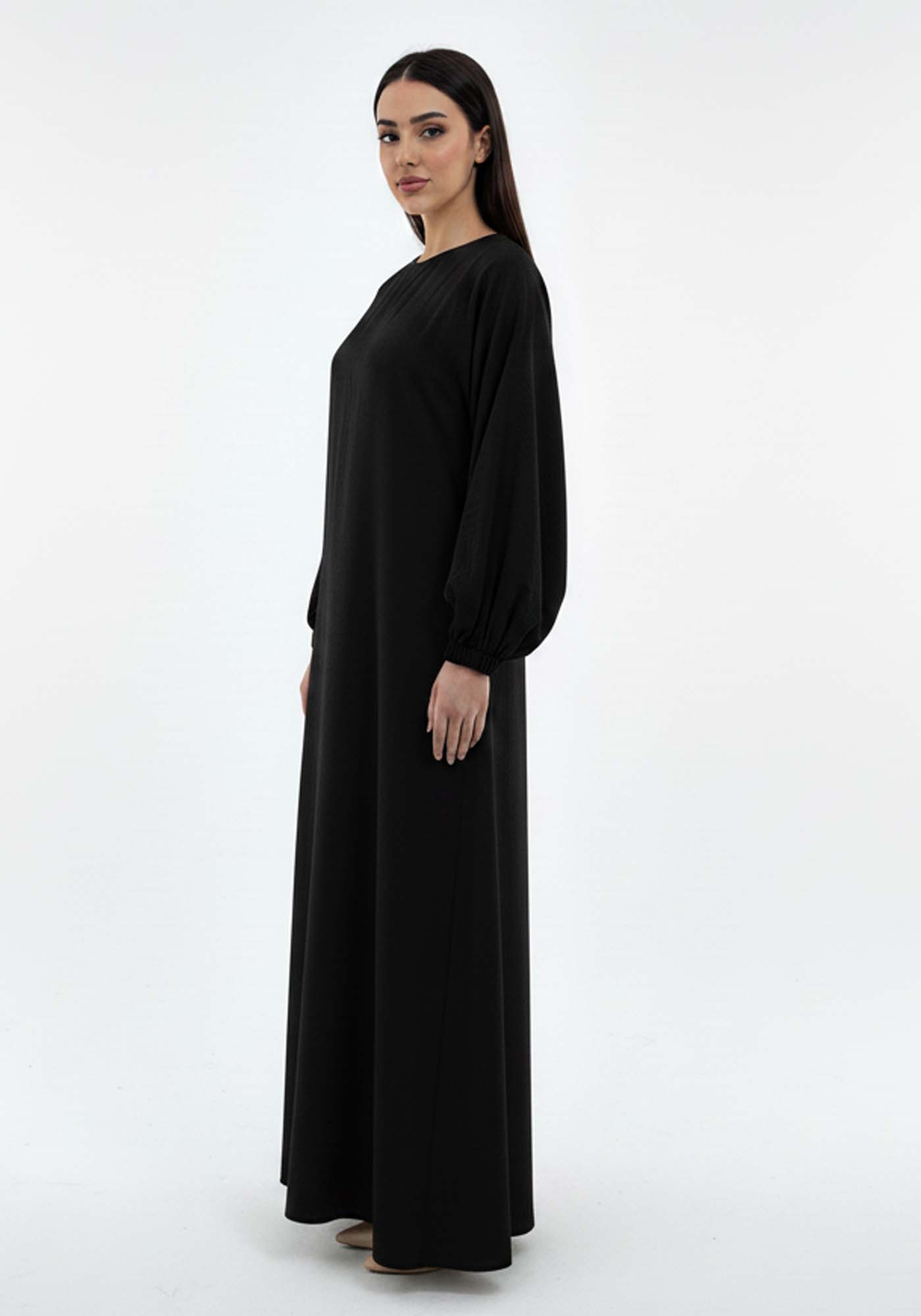 Lightweight Harir Maqsood Black Prayer Abaya